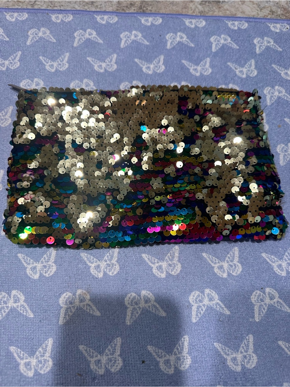 Sequin Reversible Multicolor Clutch - Women Bags